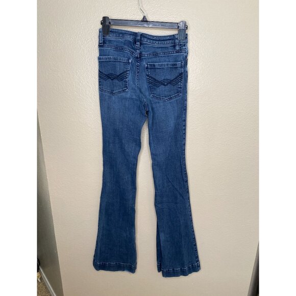 Idyllwind Womens‎ Flare Leg Blue Denim Jeans  2x36 Casual Stretch Fit 5-Pocket - Picture 3 of 8